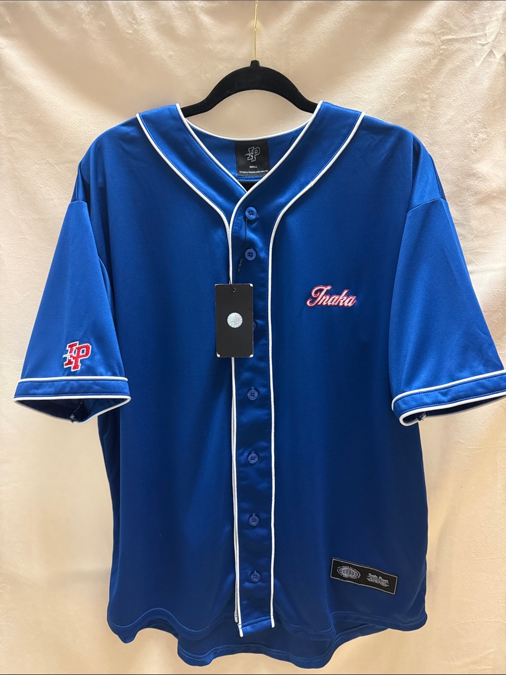 NWT Inaka Power Royal Blue Baseball Jersey Size Small Dropped 6/6/25